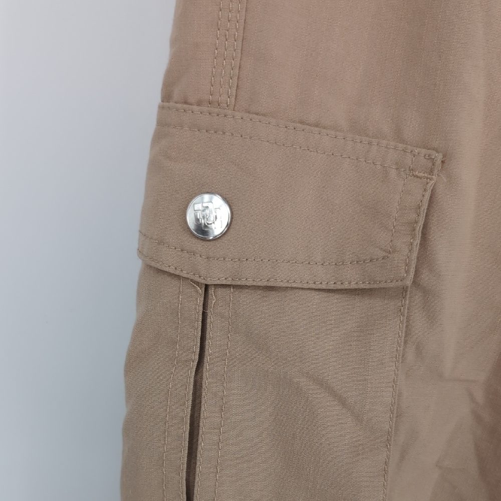 19979 Mofiz Cargo Track Jogger Capri Pant Tan size Medium y2k casual travel - Picture 7 of 10